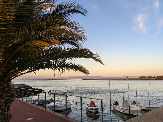 Nur wenige Schritte entfernt: Cais does Pescadores an der Ria de Aveiro (Foto: Casa dos Jacintos, Aveiro)